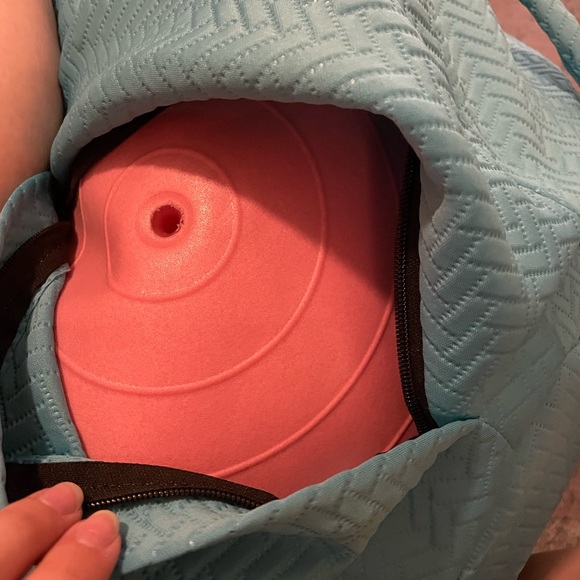 Yoga ball with fabric cover - Picture 3 of 3